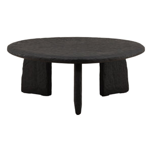 Black Mindi Wood Coffee Table