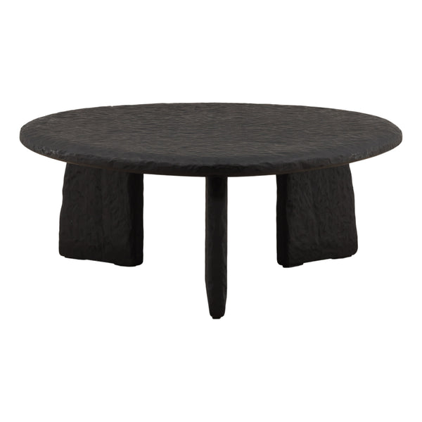 Black Mindi Wood Coffee Table