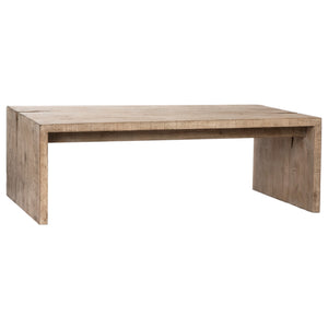 Reclaimed Pine Wood Coffee Table - Light