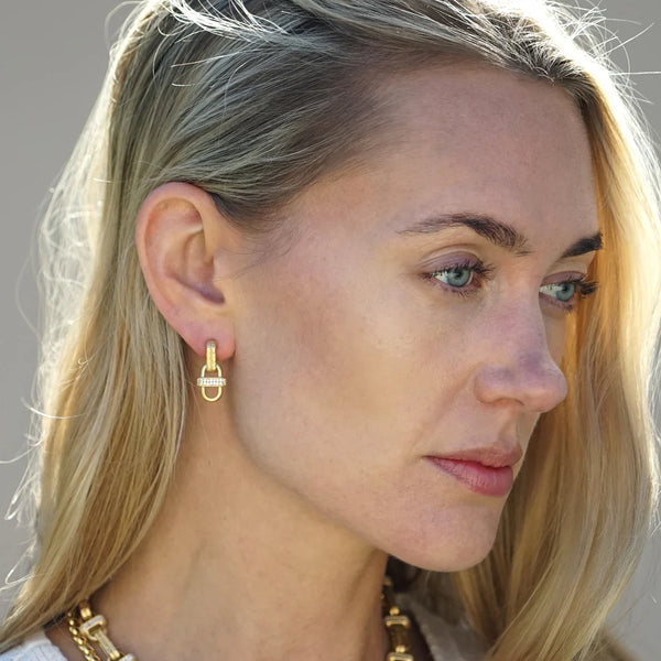 Gold Costa Earrings