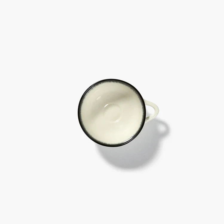 Espresso cup white/black var a dé by Ann Demeulemeester