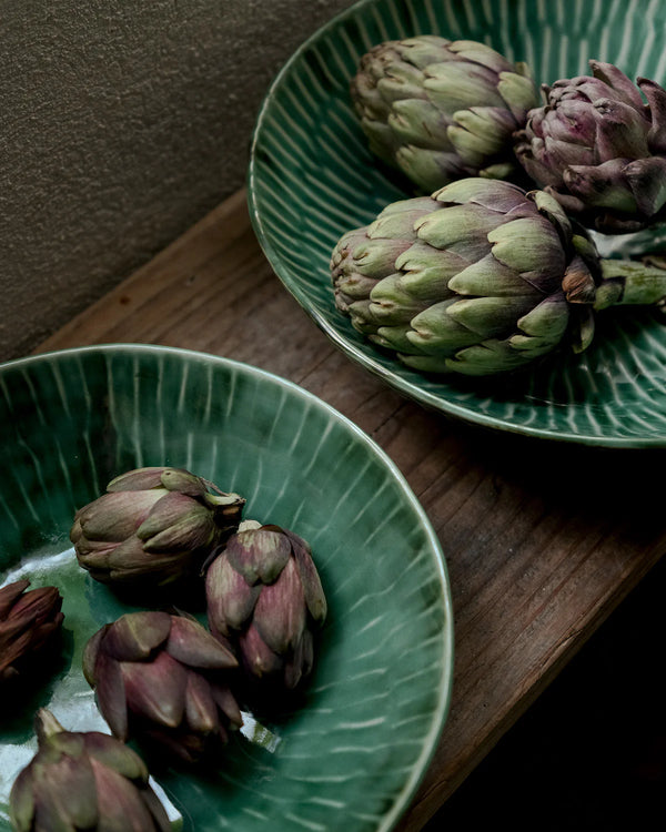 Serving plate S green Verde Lanza