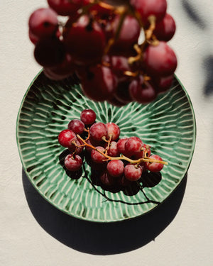 Serving plate L green Verde Lanza