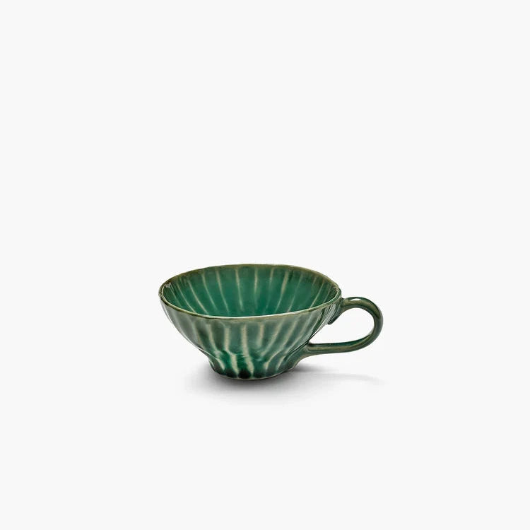 Espresso cup green verde lanza by Pascale Naessens