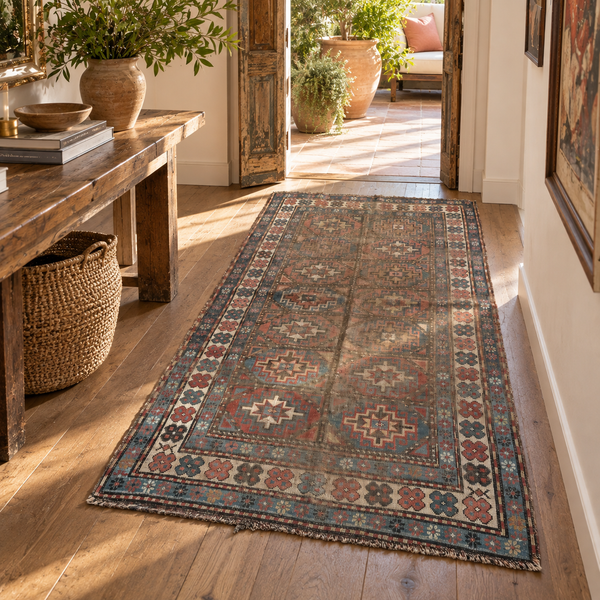 1920s Caucasian Rug • 3'5" x 6'6"