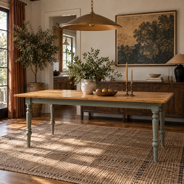 Vintage Table with Painted Legs