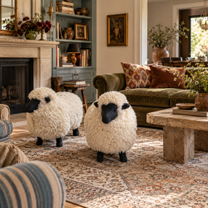 Pair of Lalanne Style Sheep Ottomans