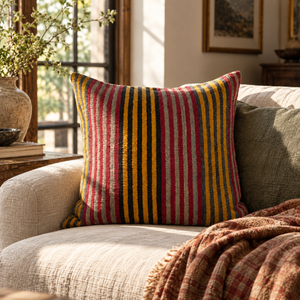 Vintage Kilim Pillow • 28” x 28”