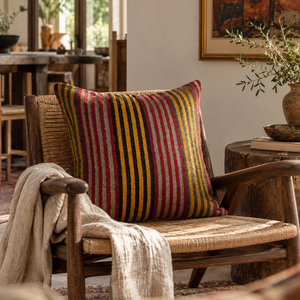 Vintage Kilim Pillow • 28” x 28”