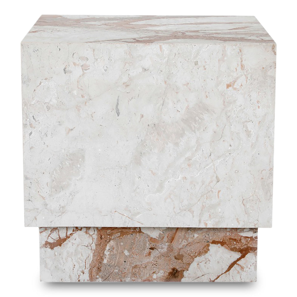 Breccia Marble Side Table