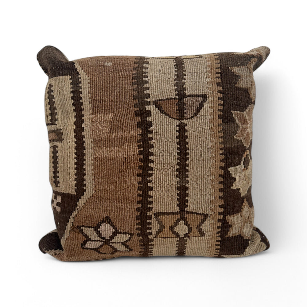 Vintage Fabric Pillow • 19" x 19"