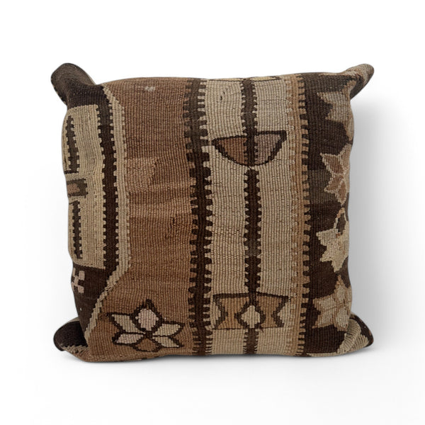 Vintage Fabric Pillow • 19" x 19"