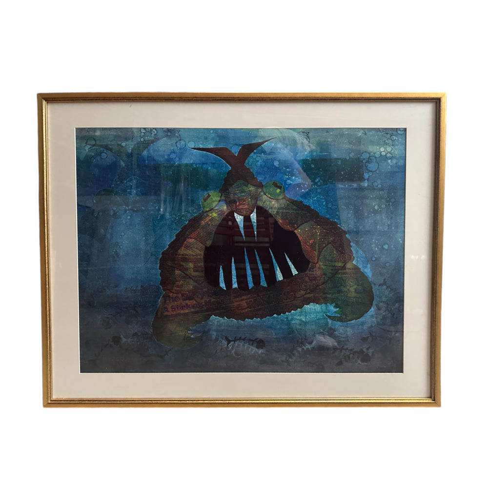 Sea Monster IV Lithograph by Julita Jones • 35” x 27.5”