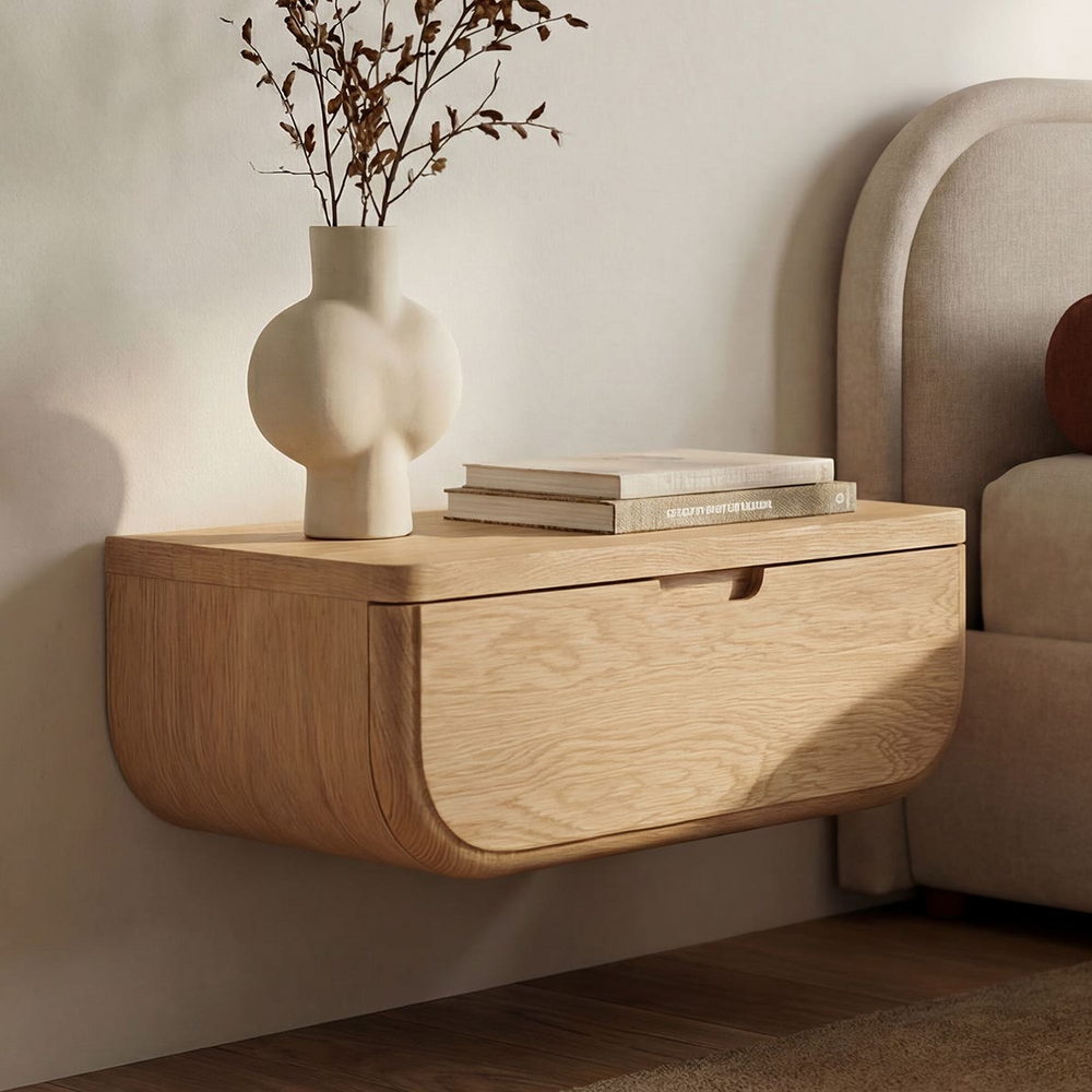 Hettie Floating Nightstand Natural