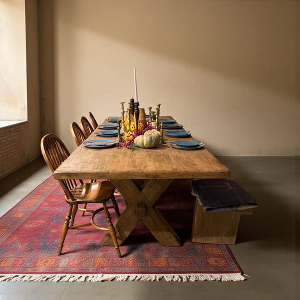 The Cotswald Reclaimed White Oak Dining Table