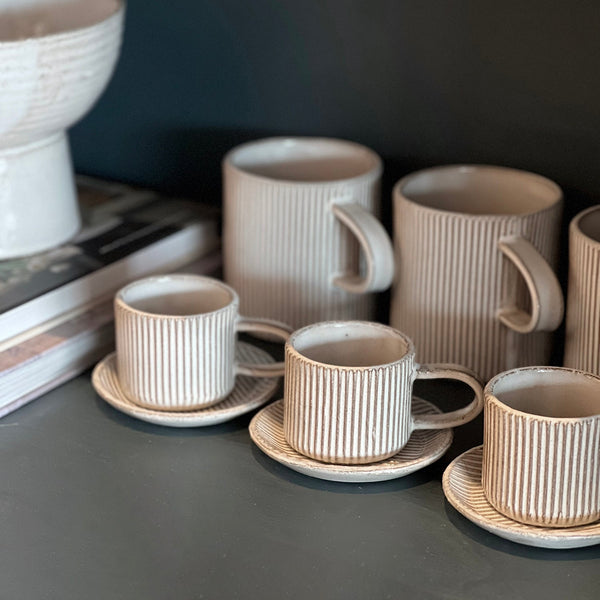 Millerighe Stoneware Saucer in White