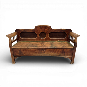 Antique Art Nouveau Bench Chest