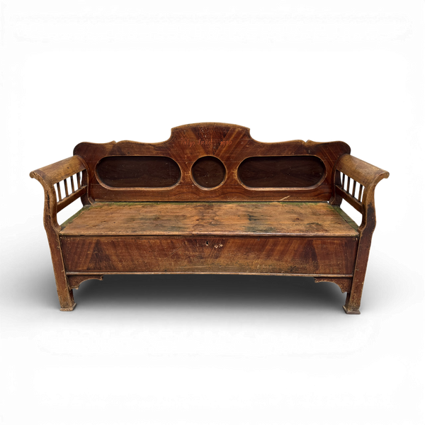 Antique Art Nouveau Bench Chest
