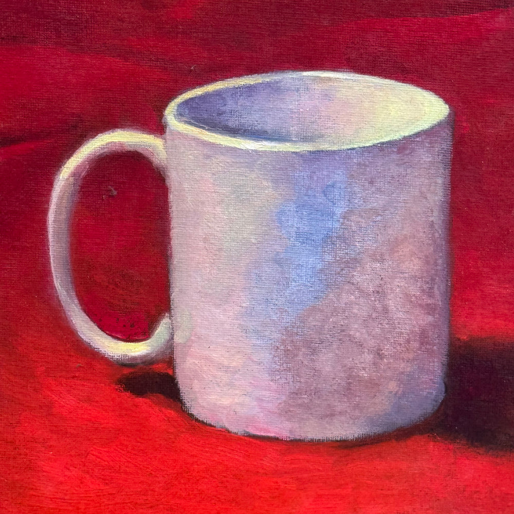 Red Cup in Warm Light by Diane Che