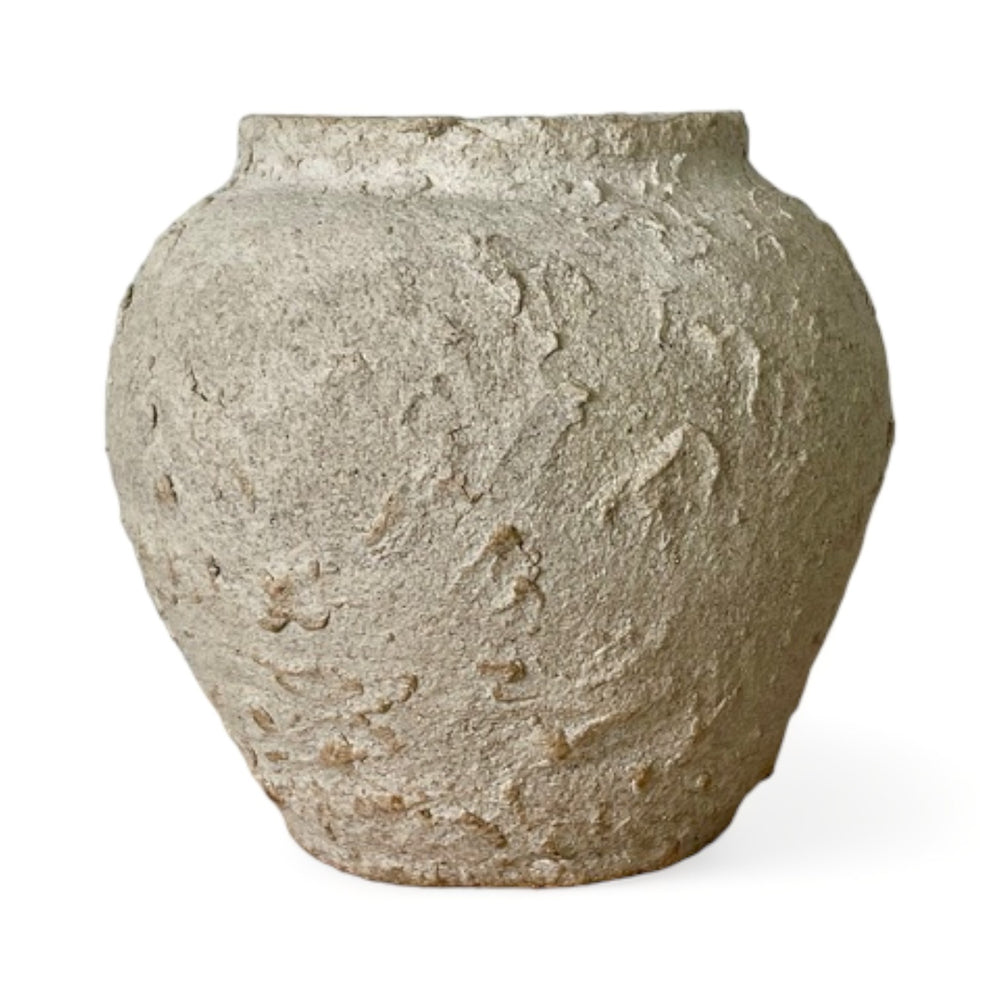 Textured Creme Vase