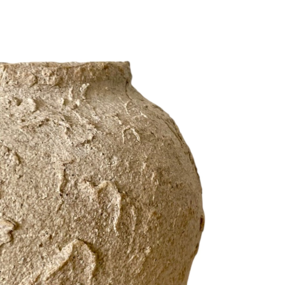 Textured Creme Vase