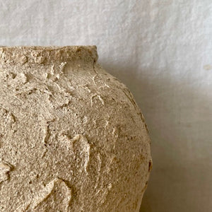 Textured Creme Vase
