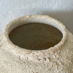 Textured Creme Vase