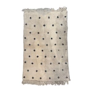 Vintage Moroccan Beni Rug • 3' x 4'4"