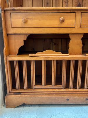 Vintage French Wood Hutch
