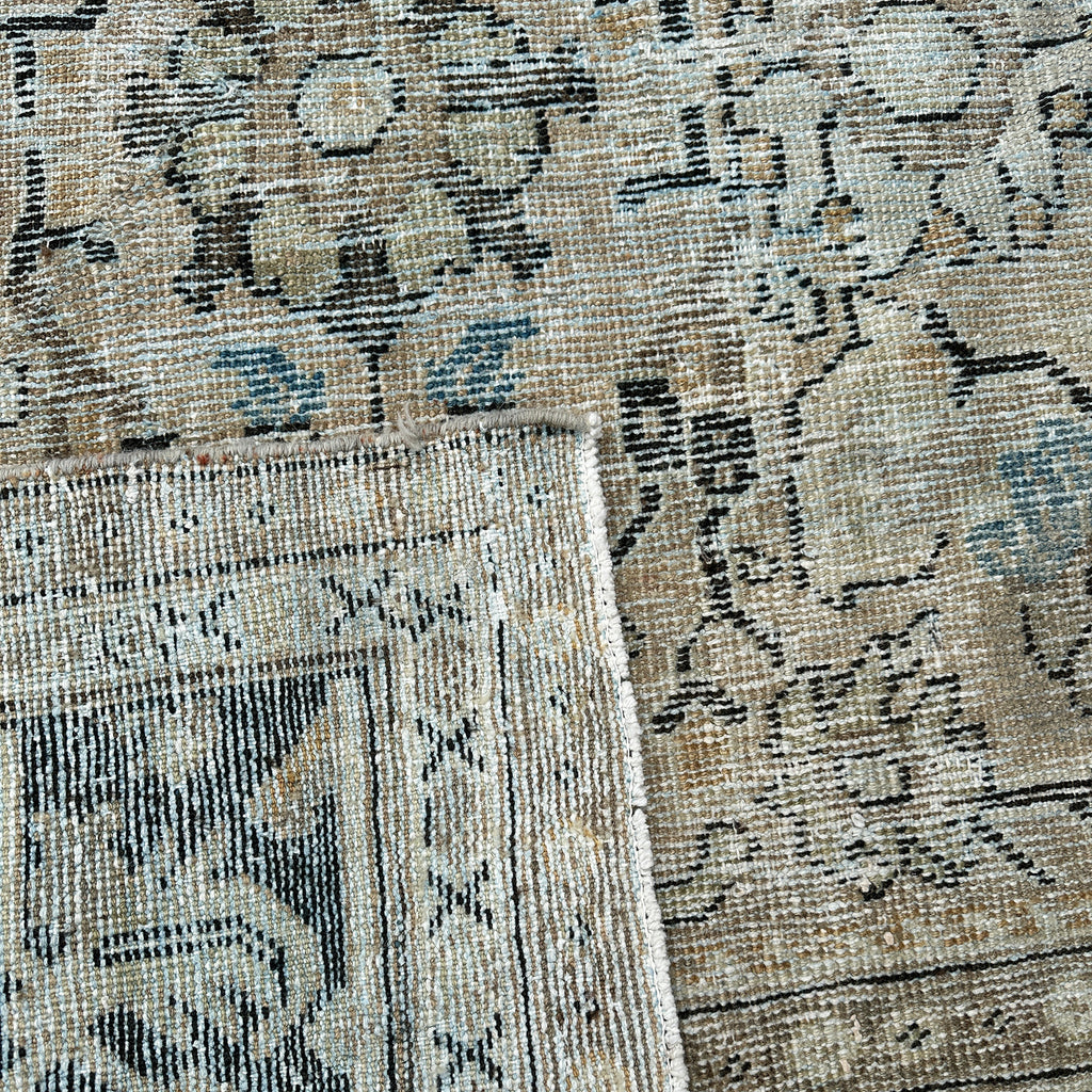 green floral persian area rug