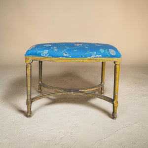 Gilded Upholstered Bench