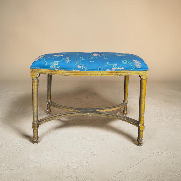 Gilded Upholstered Bench