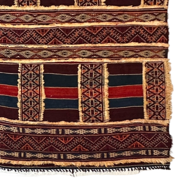 jewel toned vintage moroccan rug