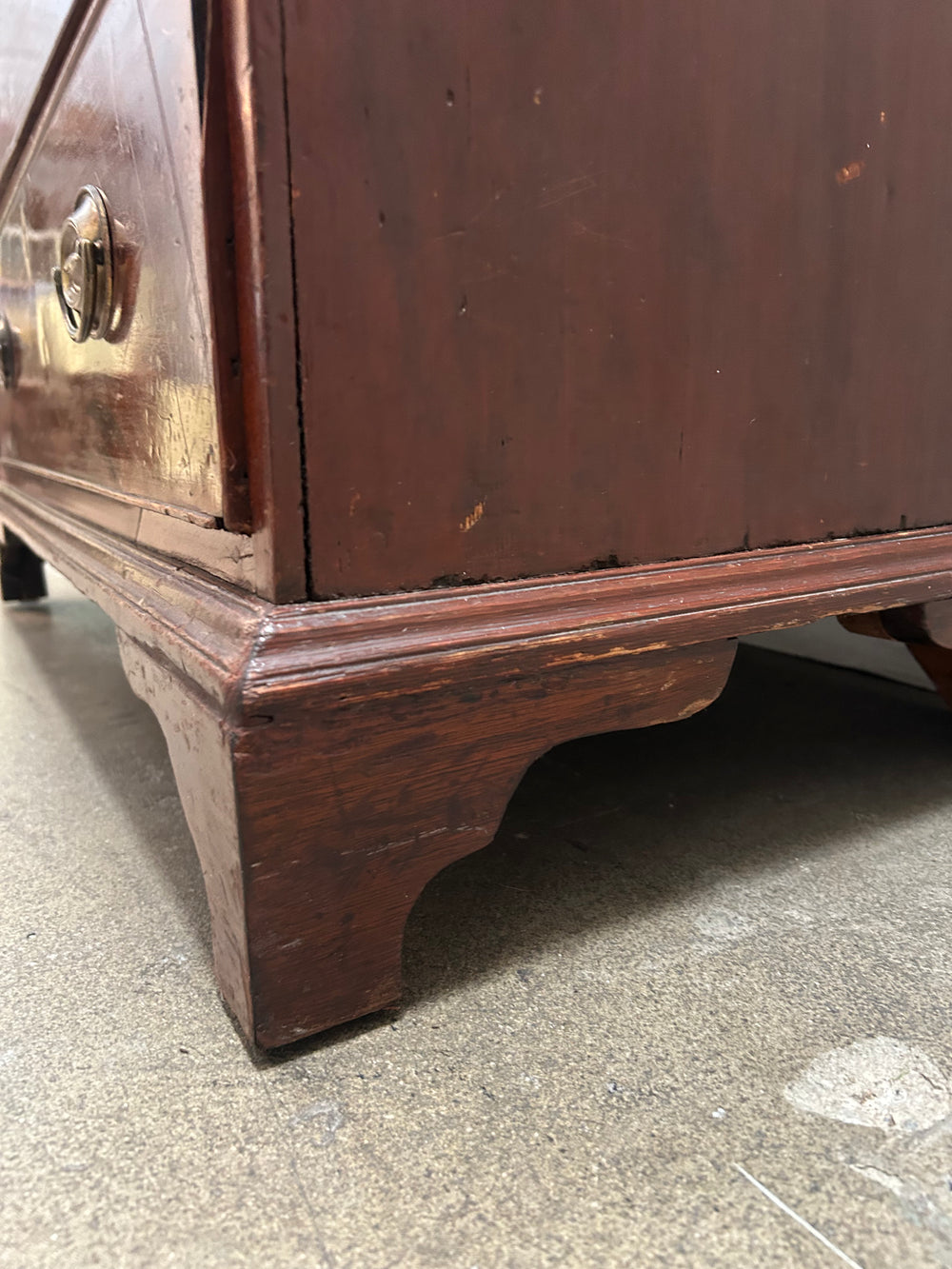 Vintage Mahogany Dresser with Bone Escutcheons
