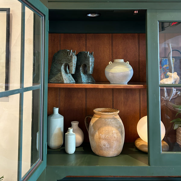 Vintage Green Kitchen Hutch