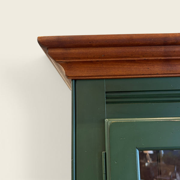 Vintage Green Kitchen Hutch