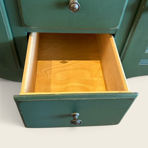 Vintage Green Kitchen Hutch