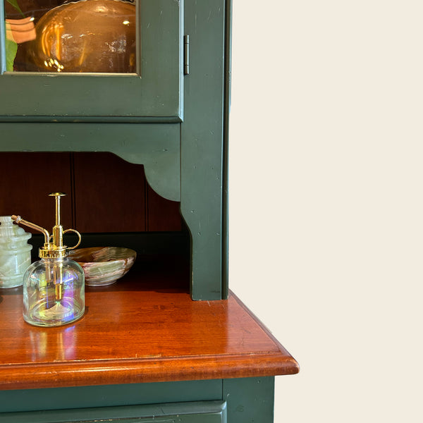 Vintage Green Kitchen Hutch