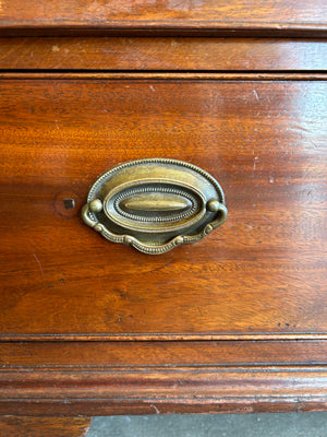 Vintage Mahogany Dresser with Bone Escutcheons
