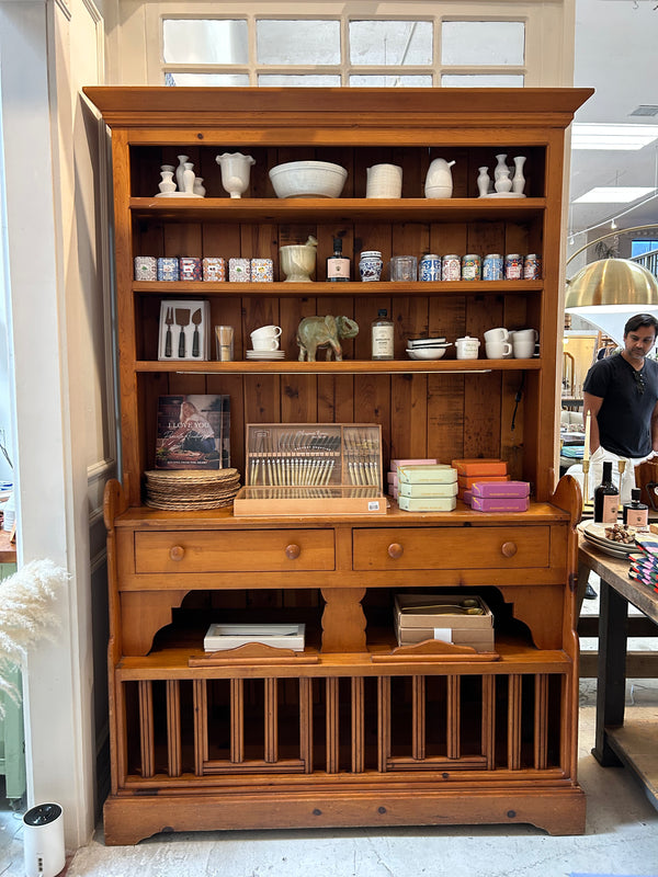 Vintage French Wood Hutch