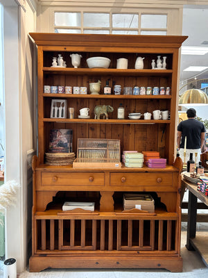 Vintage French Wood Hutch