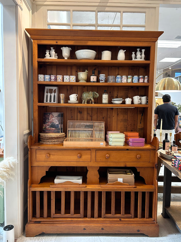 Vintage French Wood Hutch