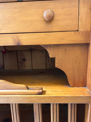Vintage French Wood Hutch