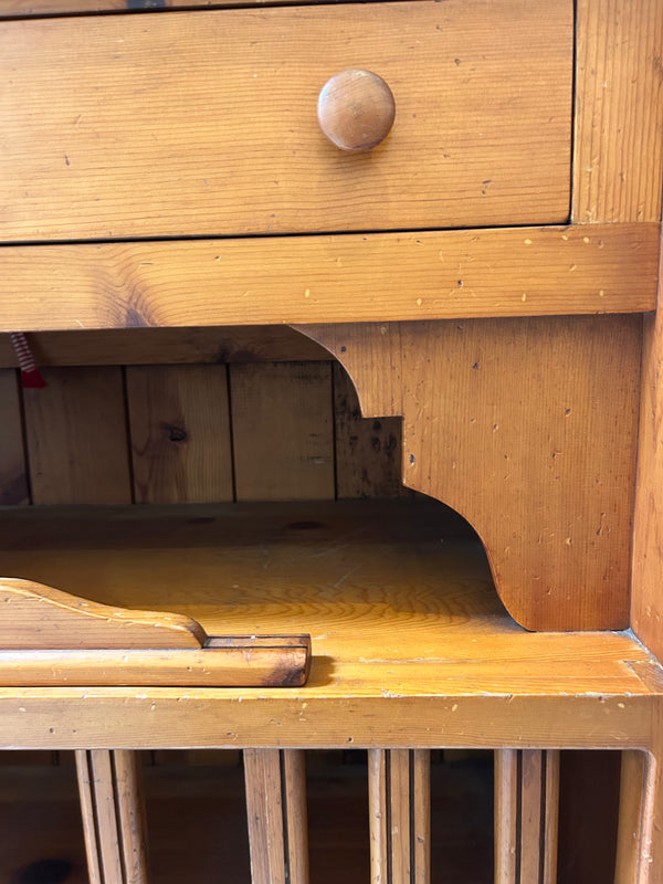 Vintage French Wood Hutch
