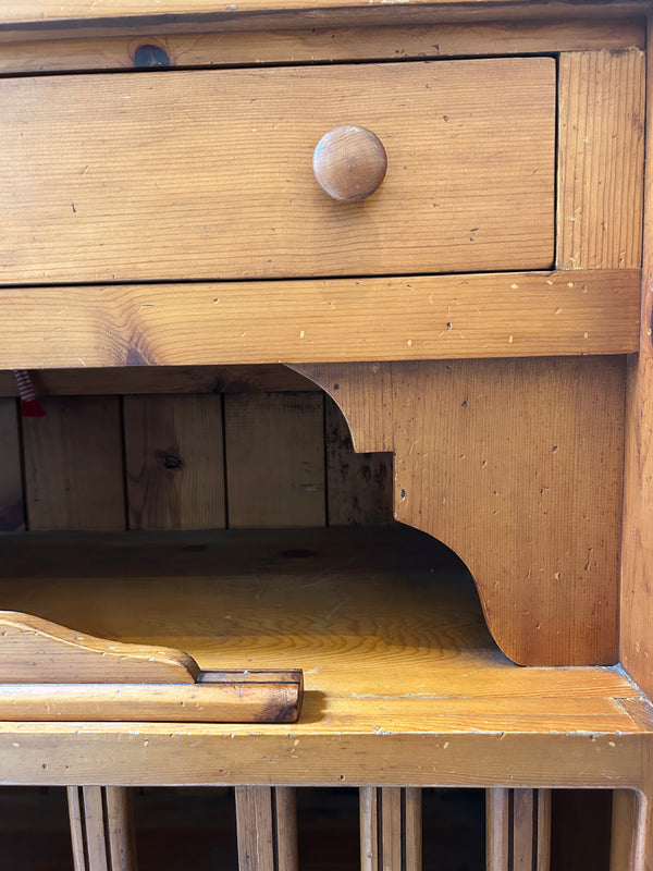 Vintage French Wood Hutch