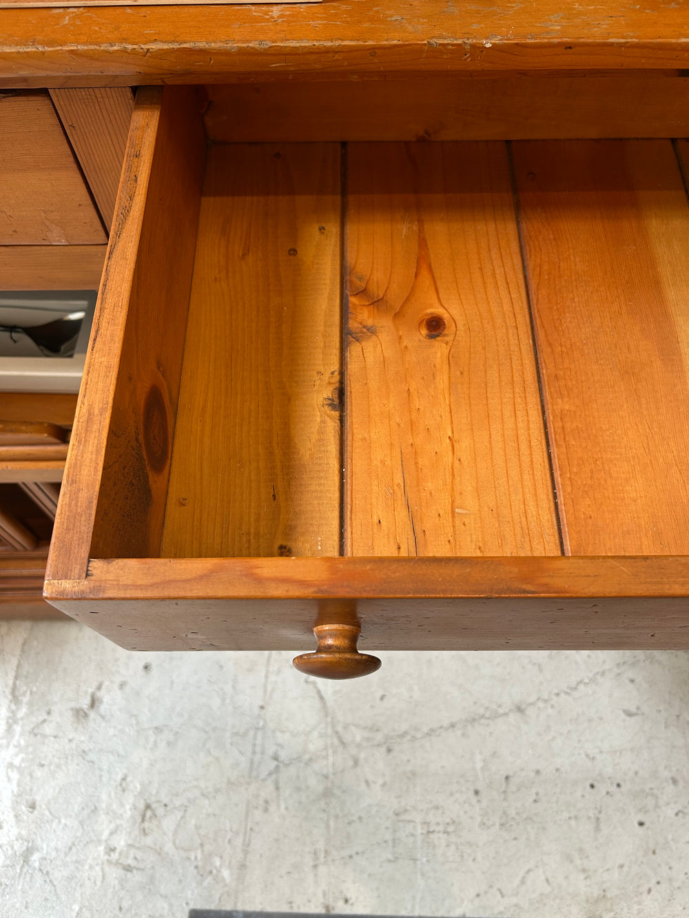 Vintage French Wood Hutch
