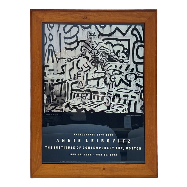 vintage poster of keith Harring shot by annie leibovitz