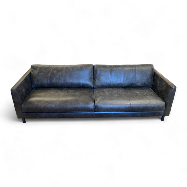 Distressed Leather Sofa