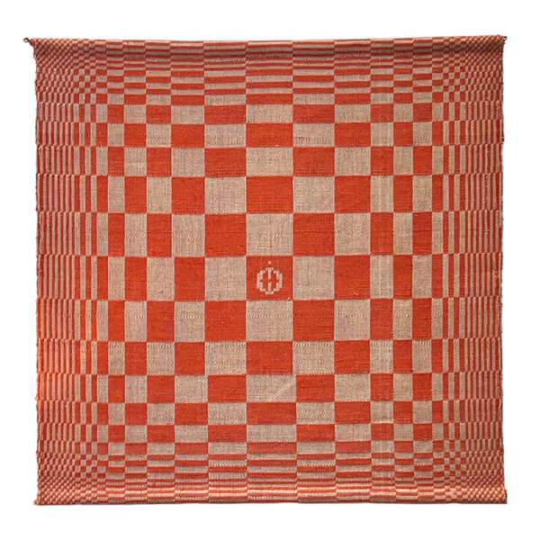 damask handwoven textile art by Swedish artist Isa Dahlin