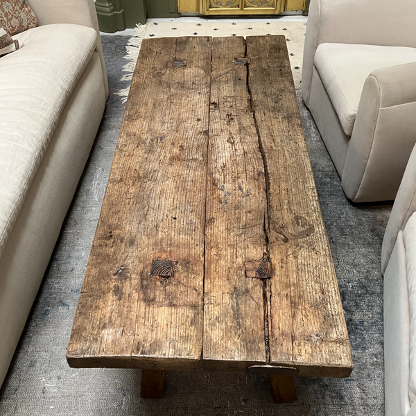 Vintage Butcher Block Coffee Table